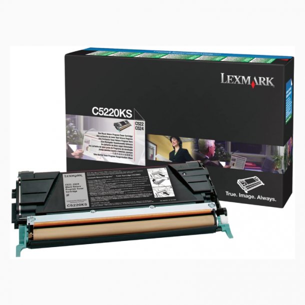 Lexmark C52X BK Toner - C5220KS Original - Black 4000 pages