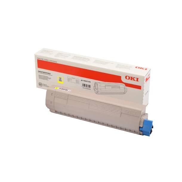 OKI C 823/833/843 Y lasertoner - 46471101 Original - Gul 7000 sider