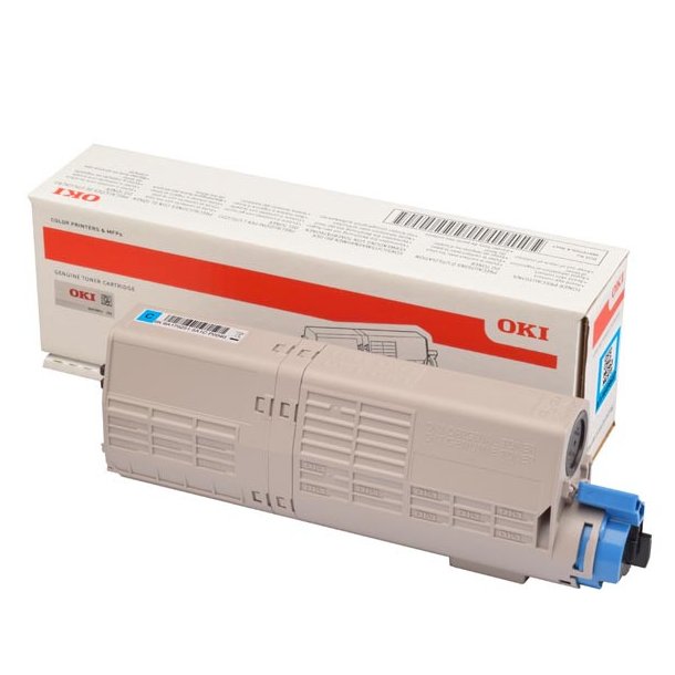 OKI C 532/MC 573 C lasertoner - 46490607 Original - Cyan 6000 sider