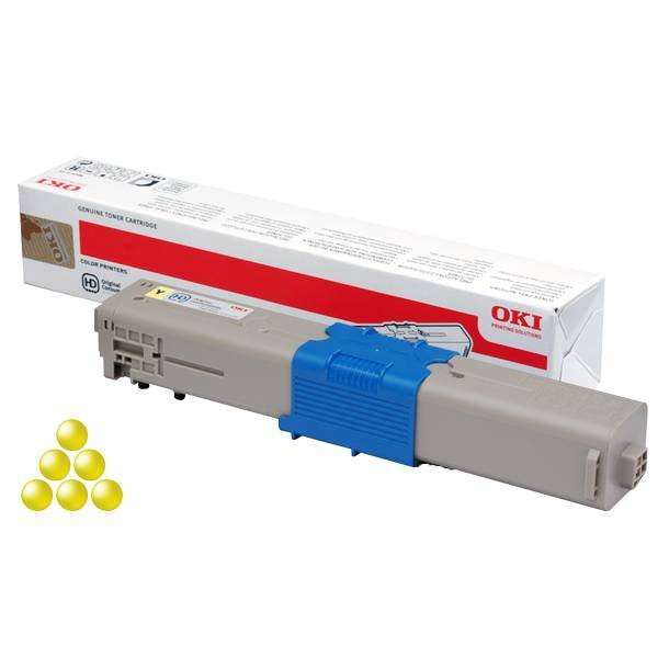 OKI C 332/MC 363 Y lasertoner - 46508713 Original - Gul 1500 sider