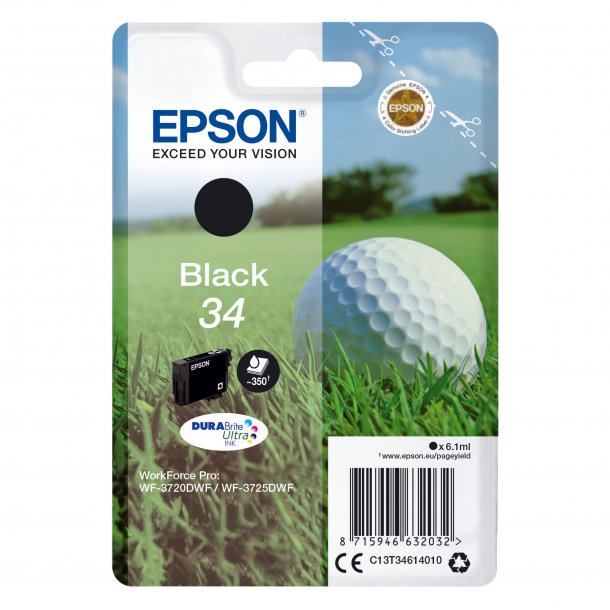 Epson T3461 BK Original blckpatron ( 6,1 ml)