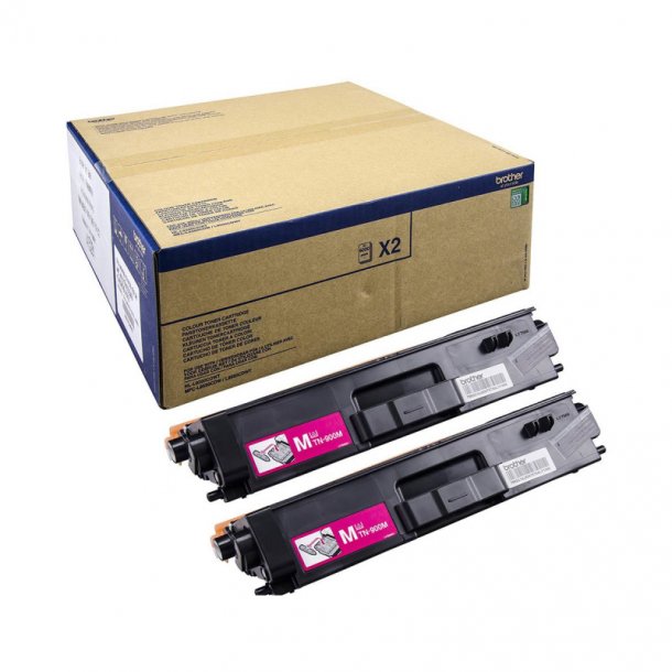 Brother TN 900 Combo Pack 2 pcs laser toner - TN900MTWIN Original - Magenta 12000 pages