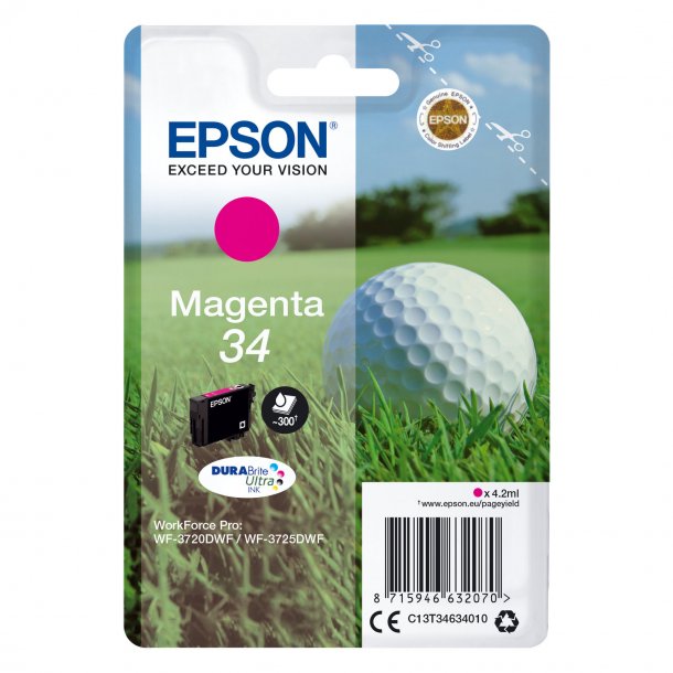 Epson T3463 M Original bl&auml;ckpatron ( 4,2 ml)