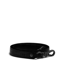 Muud Hudson Axelrem - L&auml;der, Svart (50 cm)