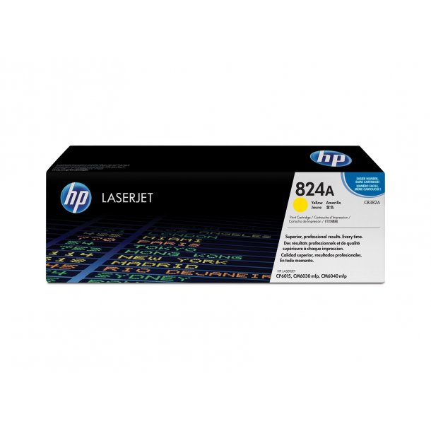 HP 824A Y Toner - CB382A Original - Gul 21000 sider