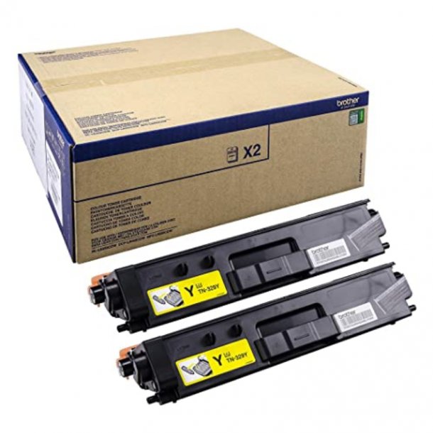 Brother TN329Y Combo Pack 2 pcs Toner - TN329YTWIN Original - Yellow 12000 pages