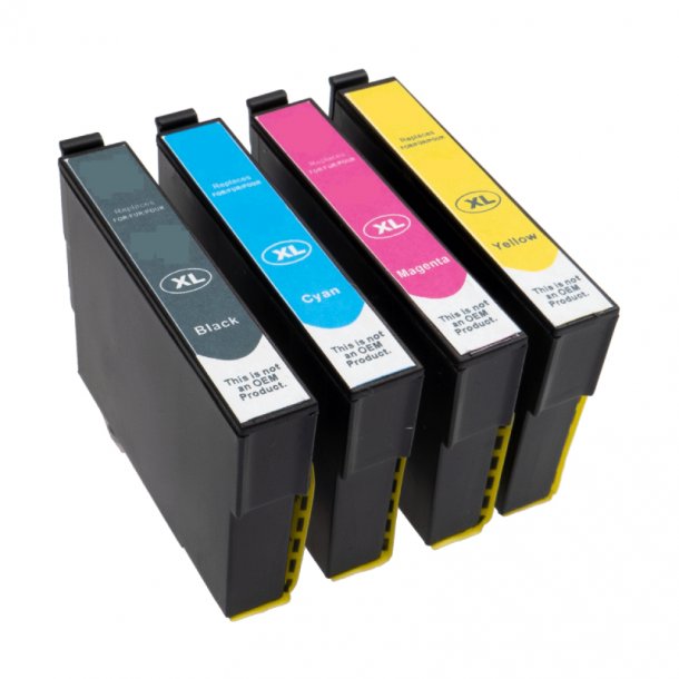 Epson 407 XL Combo Pack 4 pcs Ink cartridge  - Compatible - BK/C/M/Y 124,5 ml