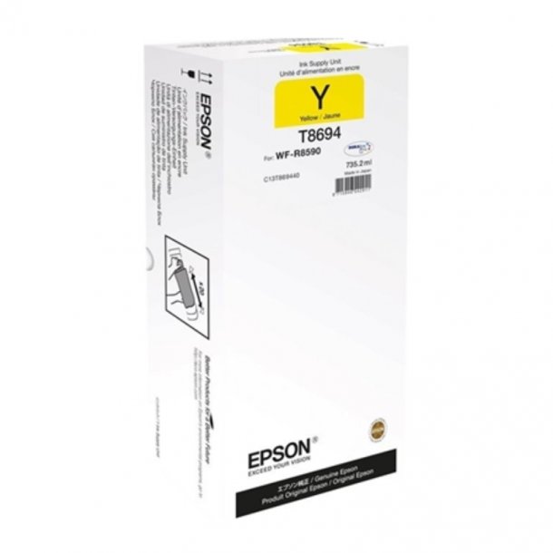 Epson T8694 XXL Y Blkpatron - C13T869440 Original - Gul 735,2 ml