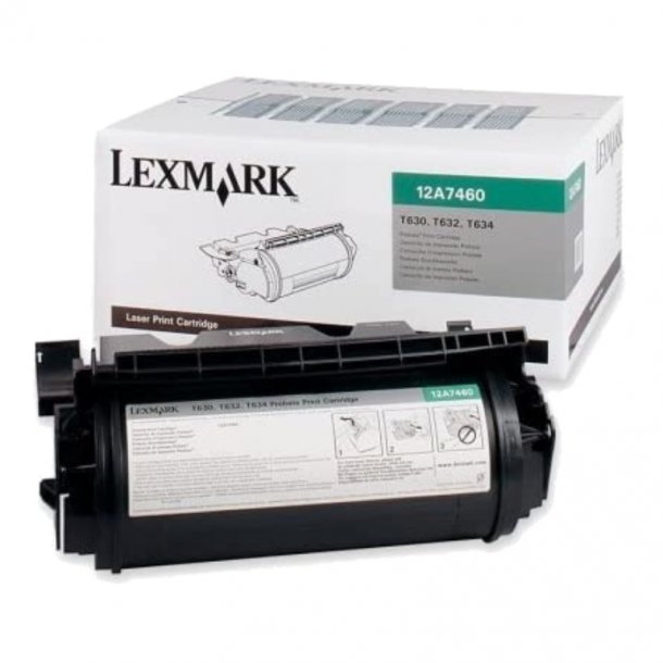 Lexmark T630/T632/T634 BK Original Toner (5000 sidor)