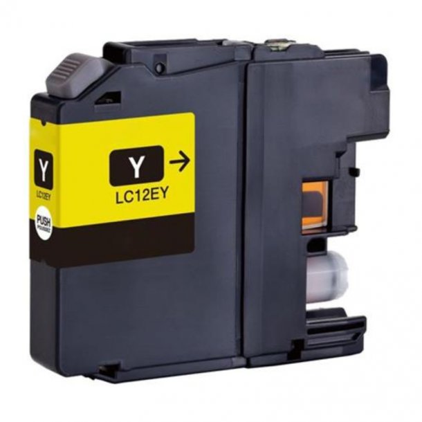 Brother LC12E Y Ink Cartridge - Compatible - Yellow 15 ml