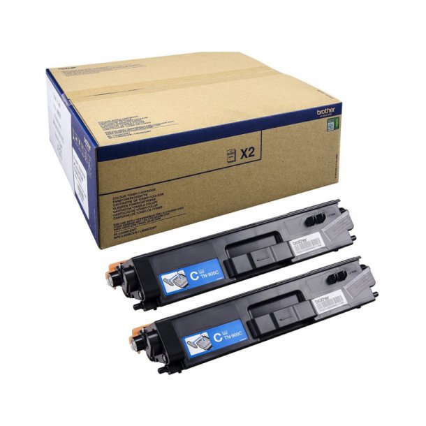 Brother TN 900 Combo Pack 2 pcs laser toner - TN900CTWIN Original - Cyan 12000 pages