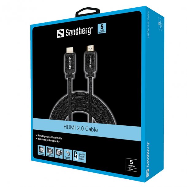 Sandberg HDMI-kabel 2.0, 5 m