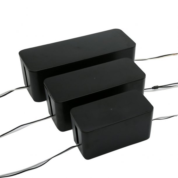 SERO cable box 32x13.5x12.7cm, Black (medium)