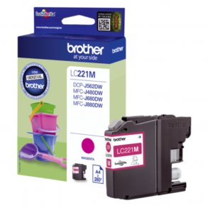 Brother ink cartridge LC221M magenta 3,9 ml, original