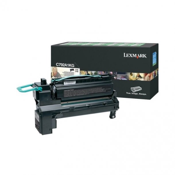 Lexmark toner C792 / X792 - C792A1KG svart 6000 sider, original