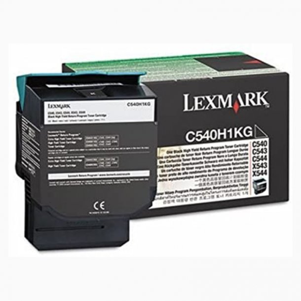 Lexmark C540/C543/C544 BK Toner - C540H1KG Original - Black 2000 pages