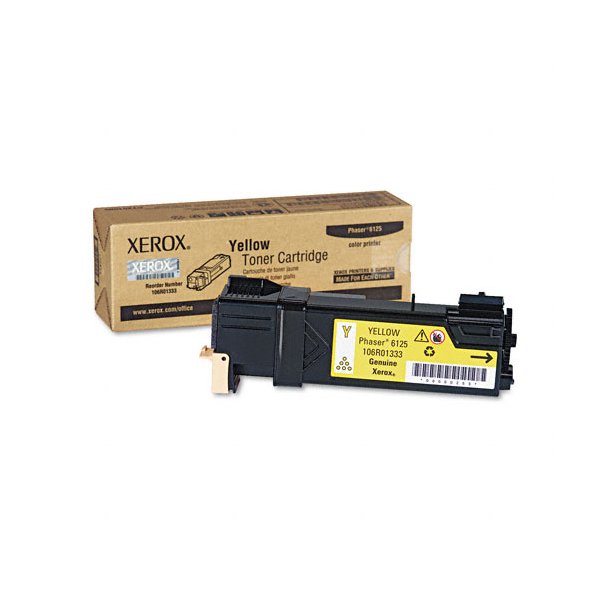 Xerox Phaser 6125 Y Toner - 106R01333 Original - Gul 1000 sider