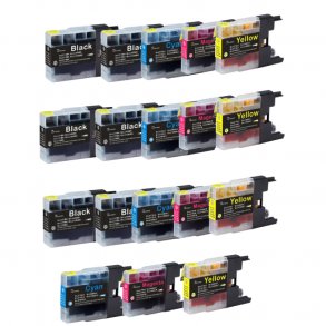 Pixojet ink cartridges Brother LC 1280 XL, 18 pcs. discount pack 408 ml