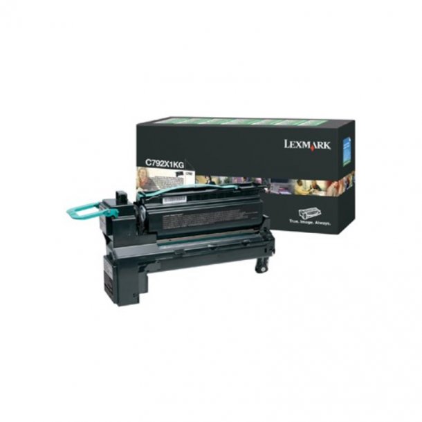 Lexmark toner C 792 - C792X1KG svart 20000 sider, original