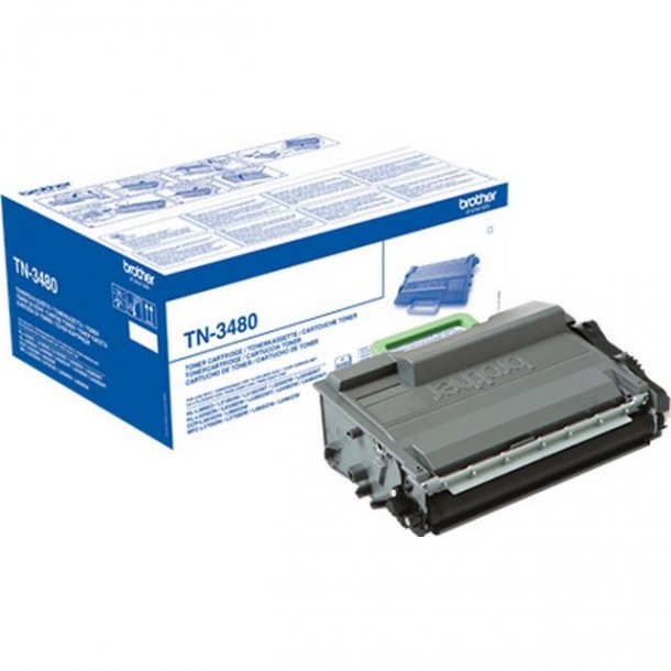 Brother TN3480 BK svart Lasertoner, Original