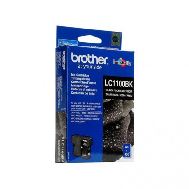 Brother LC1100 BK- Sort 12,95 ml - Original blkpatron