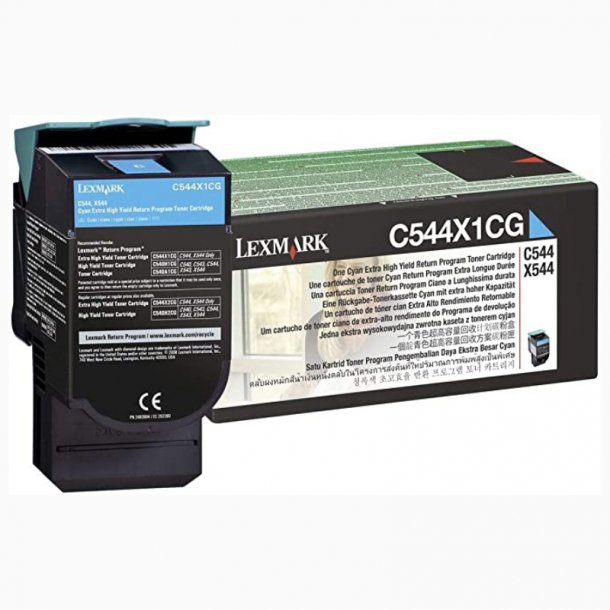 Lexmark C544 C Toner - C544X1CG Original - Cyan 4000 pages