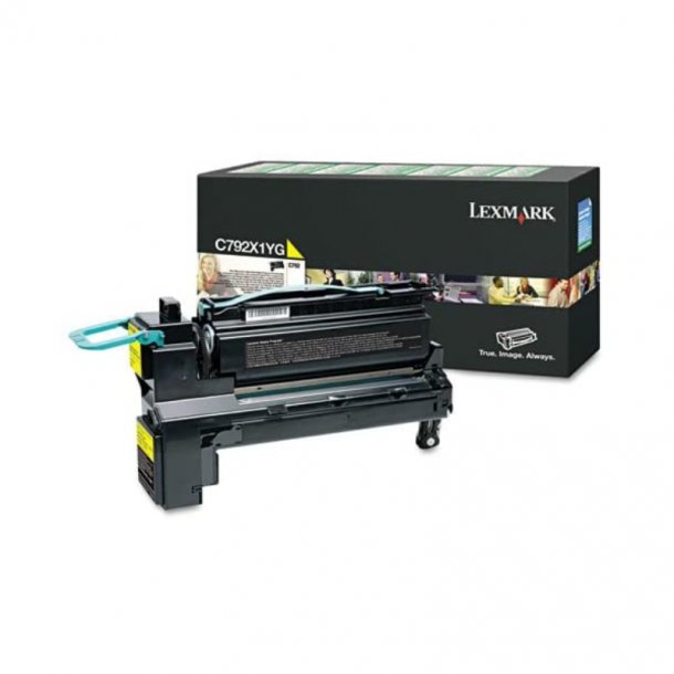 Lexmark C 792 Y HC return Original Toner (20000 sidor)