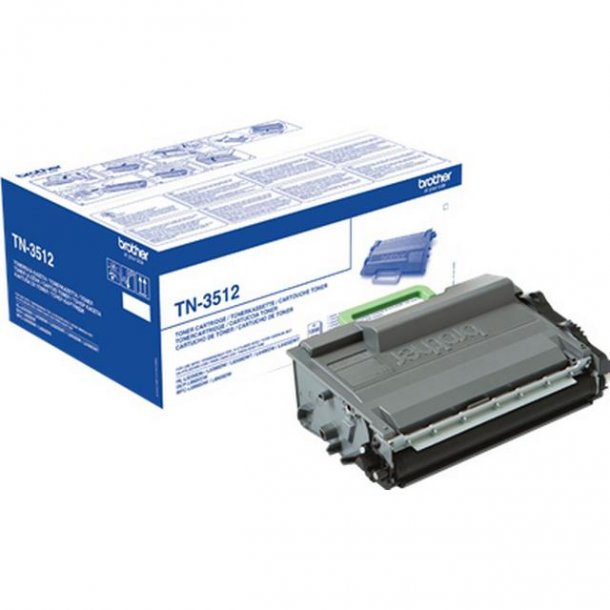 Brother TN3512 BK svart Lasertoner, Original