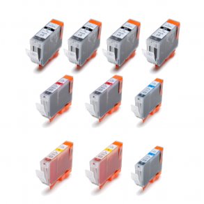 Kompatible blkpatroner Canon PGI-5 / CLI-8 - 0620B001, 10 stk. rabatpakke 196 ml