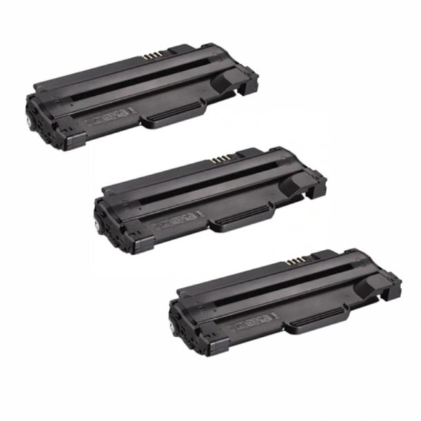 Kompatibel Dell 1130 BK combo pack 3 st Toner (7500 sidor)