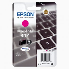 Epson bläckpatron 407 - C13T07U340 magenta 20,3 ml, original