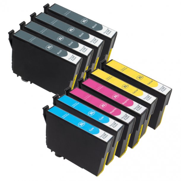 Kompatibel Epson 407 XL combo pack 10 stk bl&auml;ckpatron (339 ml)