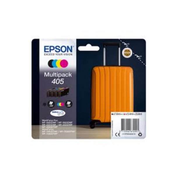 Epson T405 combo pack 4 stk - BK/C/M/Y 23,8 ml - Original blkpatron C13T05G64010