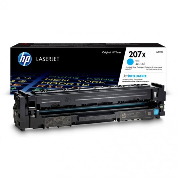 HP 207X C Toner - W2211X Original - Cyan 2450 sider