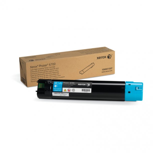 Xerox Phaser 6700 C Toner - 106R01507 Original - Cyan 12000 sider