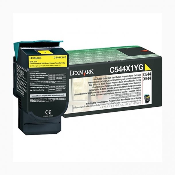 Lexmark C544 Y Toner - C544X1YG Original - Yellow 4000 pages