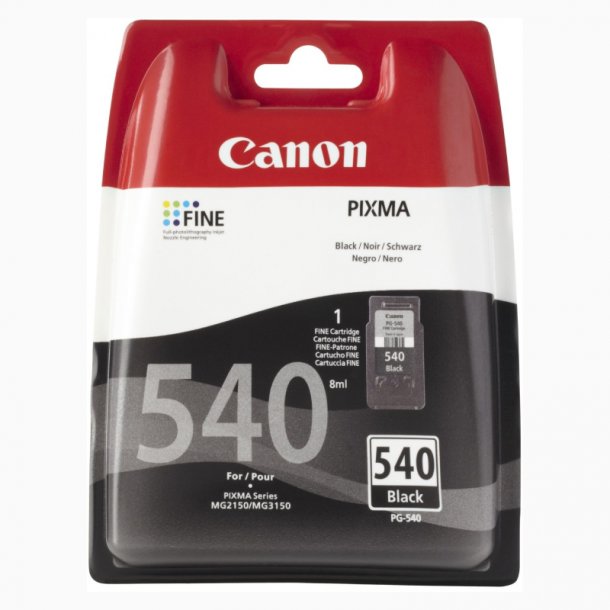 Canon PG 540 BK blekkpatron - 5225B005 Original - Svart 3,6 ml