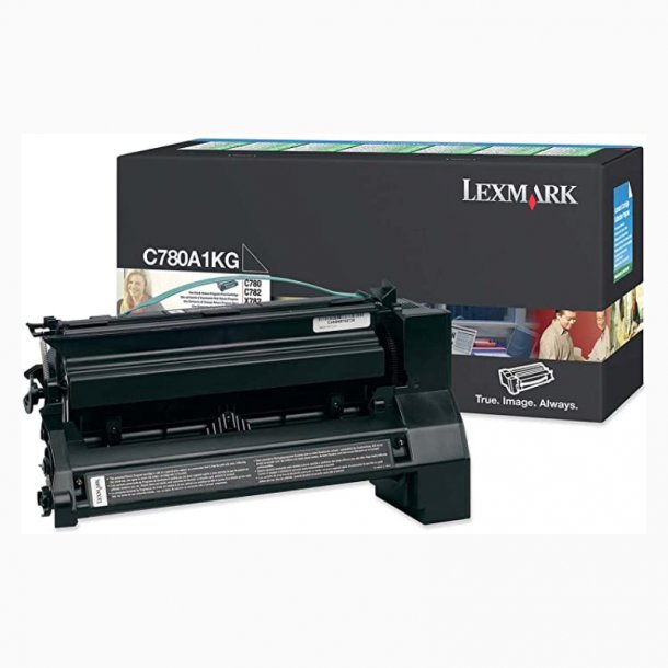 Lexmark C780n/C782/X782 BK Toner - C780A1KG Original - Svart 6000 sider