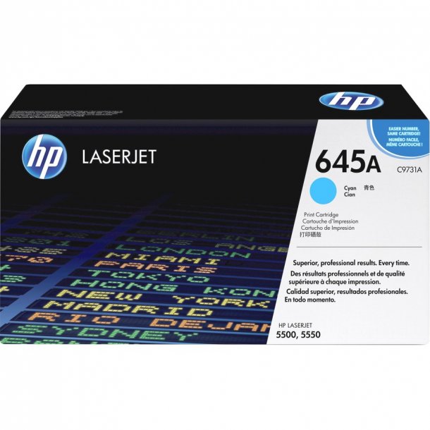 HP 645 Lasertoner - C9731A Original - Cyan 12000 sider 