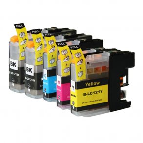 Pixojet ink cartridges Brother LC 121, 5 pcs. discount pack 60 ml