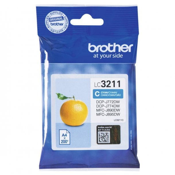 Brother LC3211C Ink Cartridge - LC3211C Original - Cyan 4 ml
