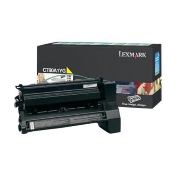 Lexmark C780n/C782/X782 Y Toner - C780A1YG Original - Gul 6000 sider