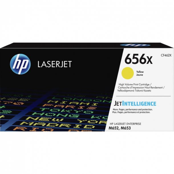 HP 656X Y Toner - CF462X Original - Gul 22000 sider