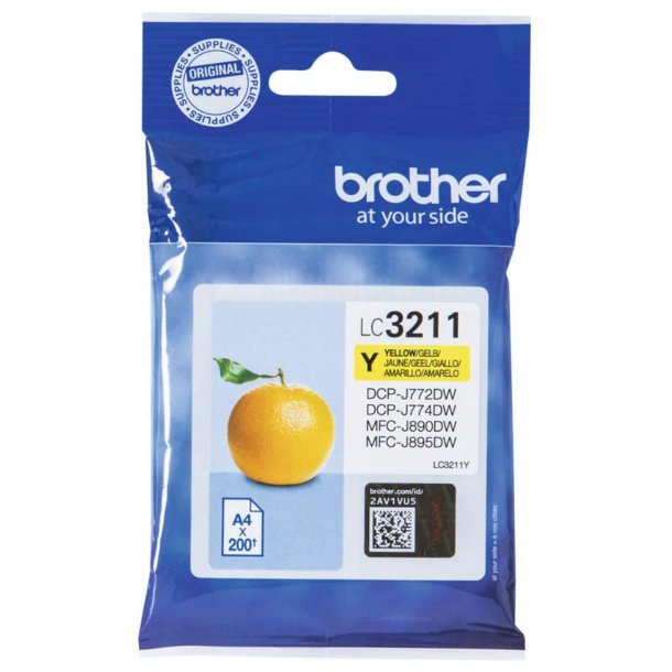 Brother LC3211Y Ink Cartridge - LC3211Y Original - Yellow 4 ml