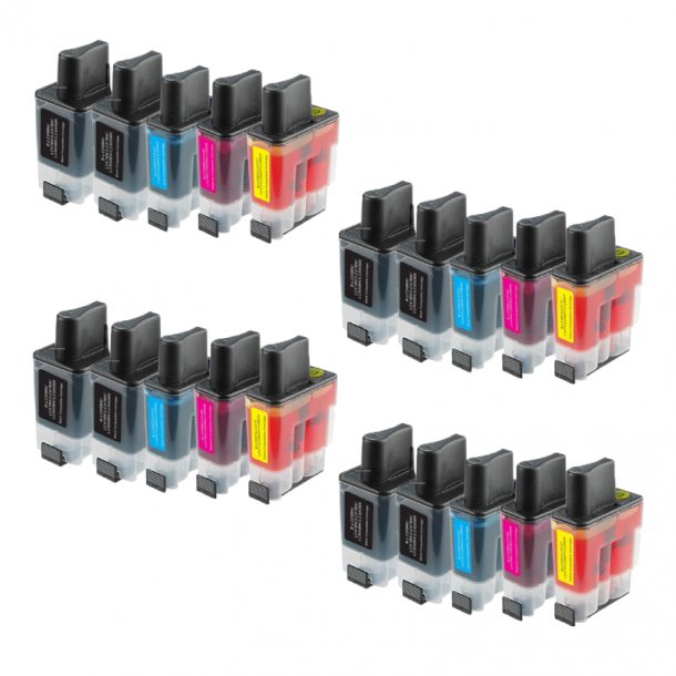 Brother LC900 Ink Cartridge Combo Pack 20 pcs - Compatible - BK/C/M/Y 410 ml