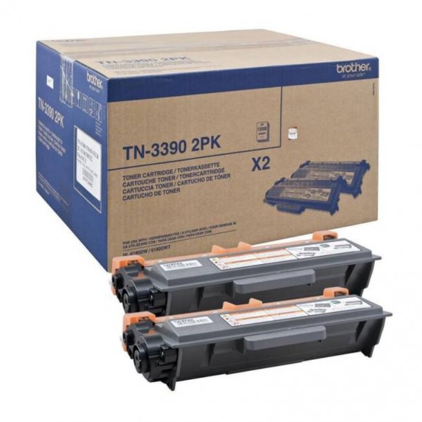 Brother TN3390 Laser toner  Combo Pack 2 pcs - TN3390TWIN Original - 24000 pages