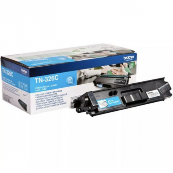 Brother TN326 C Cyan Lasertoner, Original