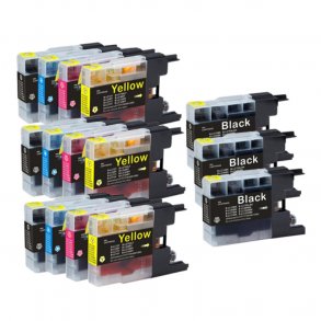 Pixojet ink cartridges Brother LC 1240, 15 pcs. discount pack 351 ml