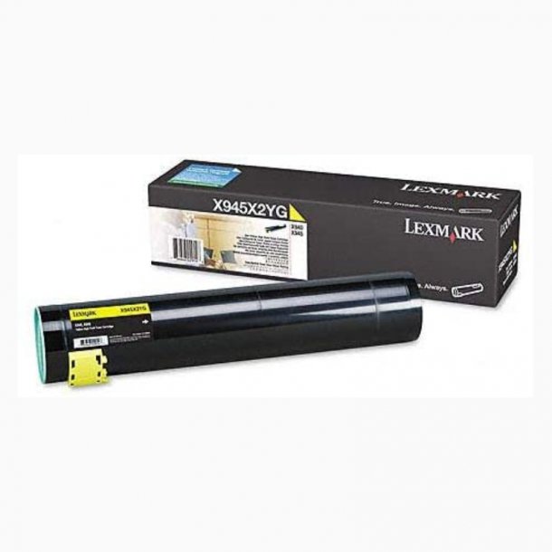 Lexmark X94x Y Toner - X945X2YG Original - Gul 22000 sider