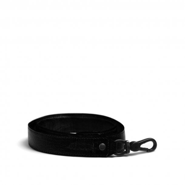 muud Hudson XL Sholderstrap, leather, black, 70 cm